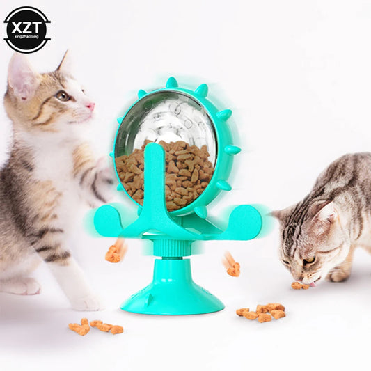 360° Interactive Treat Container | Rotating Slow Feeder Toy for Small Dogs & Cats