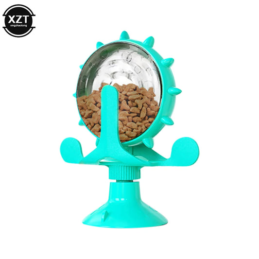 360° Interactive Treat Container | Rotating Slow Feeder Toy for Small Dogs & Cats