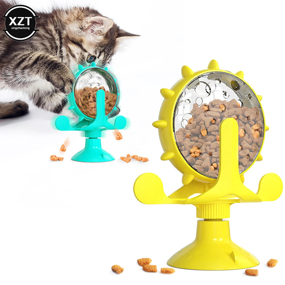 360° Interactive Treat Container | Rotating Slow Feeder Toy for Small Dogs & Cats