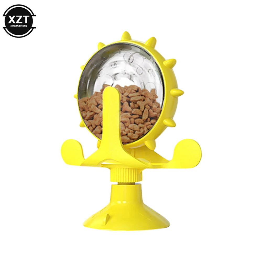 360° Interactive Treat Container | Rotating Slow Feeder Toy for Small Dogs & Cats