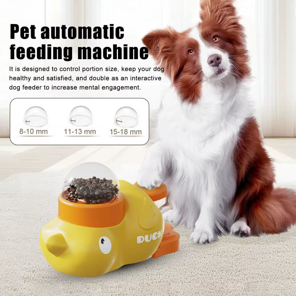 Duck-Shaped Dog Food Puzzle Feeder Dog Slow Feeder Puzzle Toy with Capacity Easy Bpa Free Cartoon Duck Shaped Treat Dispenser